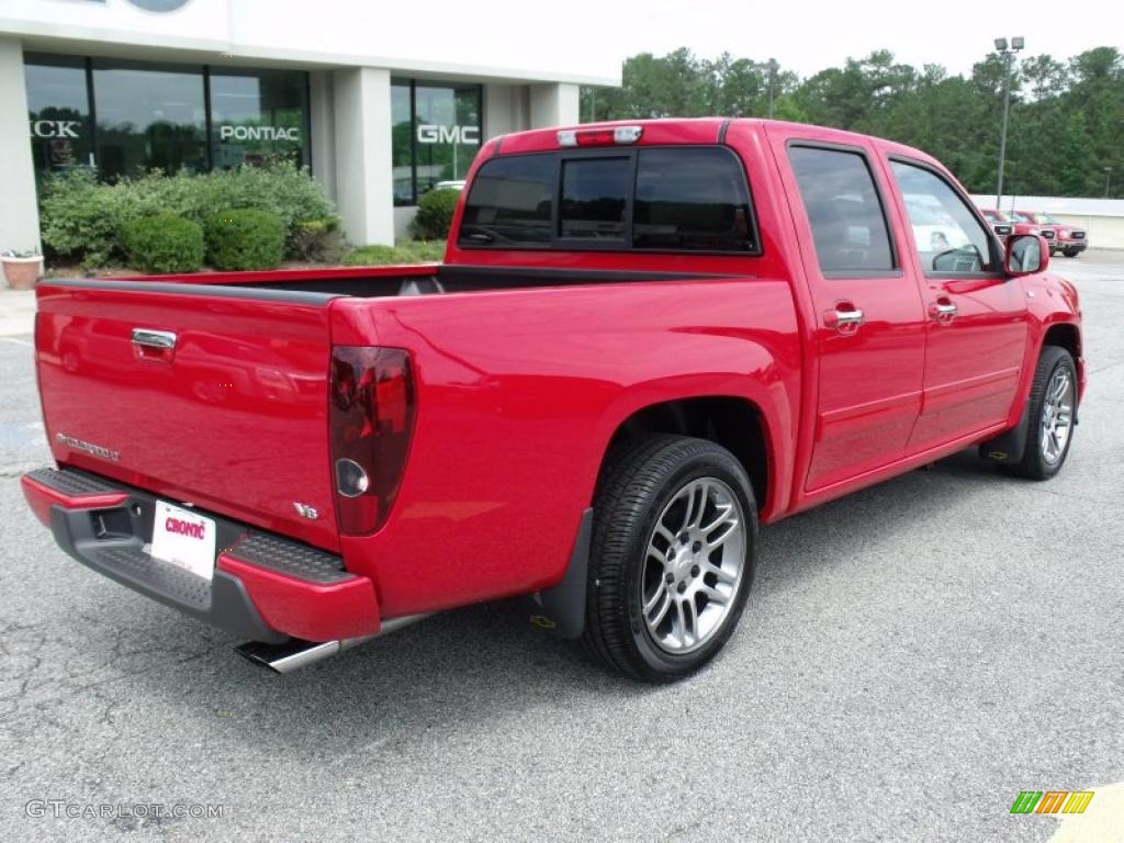 2010 Colorado LT Crew Cab - Victory Red / Ebony/Light Cashmere photo #8