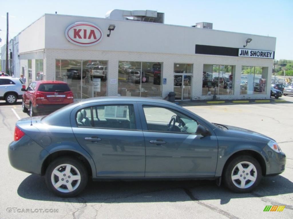 2007 Cobalt LS Sedan - Blue Granite Metallic / Gray photo #2