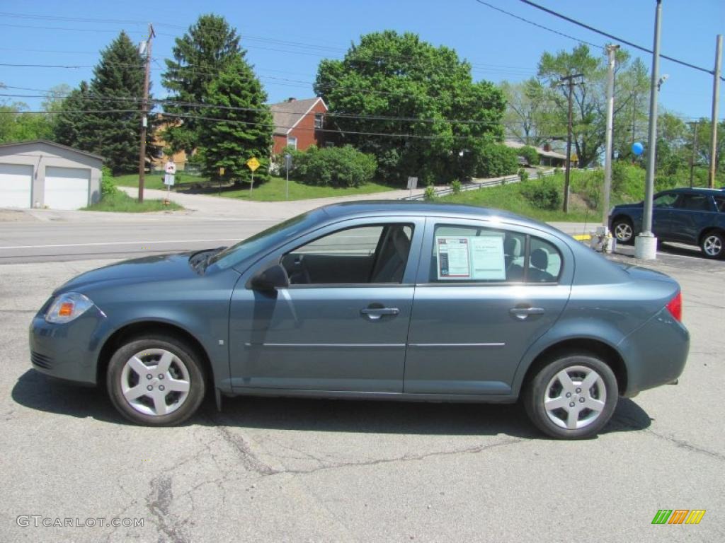 2007 Cobalt LS Sedan - Blue Granite Metallic / Gray photo #5