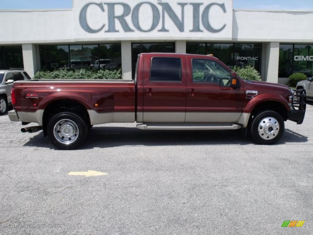 2008 F450 Super Duty King Ranch Crew Cab 4x4 Dually - Dark Copper Metallic / Chaparral Leather photo #1