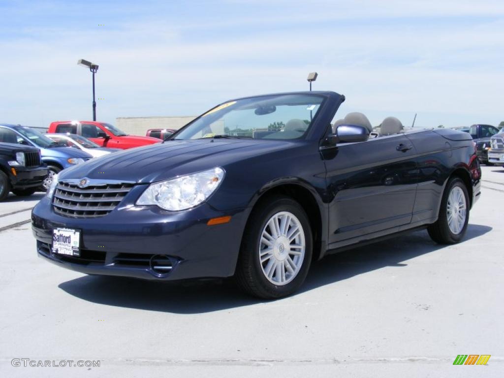 2008 Sebring Touring Convertible - Modern Blue Pearl / Dark Slate Gray/Light Slate Gray photo #1