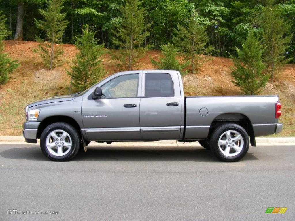 2007 Ram 1500 SLT Quad Cab 4x4 - Mineral Gray Metallic / Medium Slate Gray photo #8