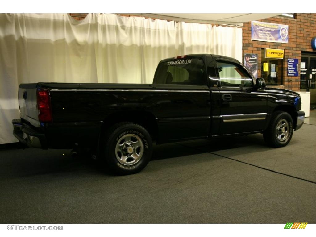 2003 Silverado 1500 Regular Cab - Black / Dark Charcoal photo #3