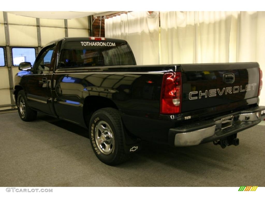 2003 Silverado 1500 Regular Cab - Black / Dark Charcoal photo #4