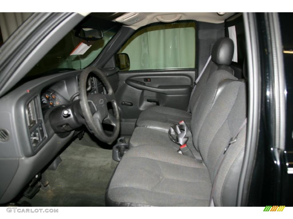 2003 Silverado 1500 Regular Cab - Black / Dark Charcoal photo #7