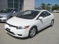 2007 Taffeta White Honda Civic EX Coupe  photo #2