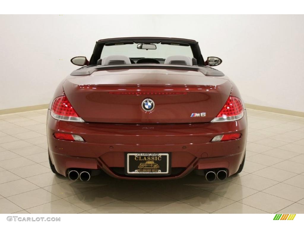 2007 M6 Convertible - Indianapolis Red Metallic / Silverstone II photo #6