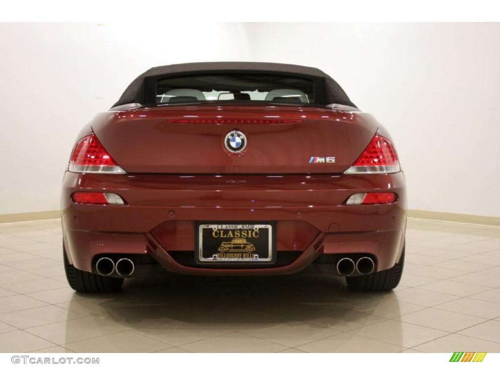 2007 M6 Convertible - Indianapolis Red Metallic / Silverstone II photo #9