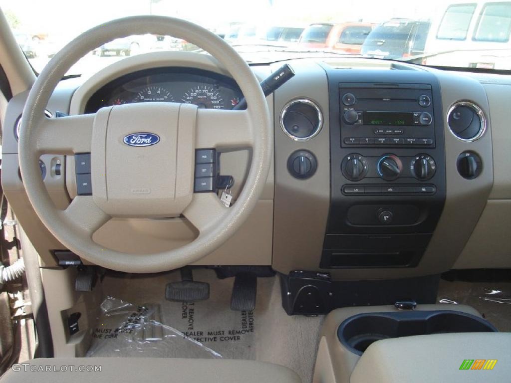 2005 F150 XLT SuperCrew 4x4 - Dark Shadow Grey Metallic / Tan photo #26