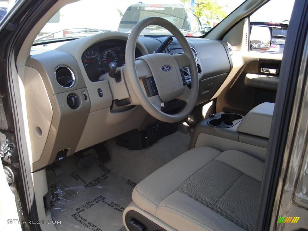 2005 F150 XLT SuperCrew 4x4 - Dark Shadow Grey Metallic / Tan photo #29