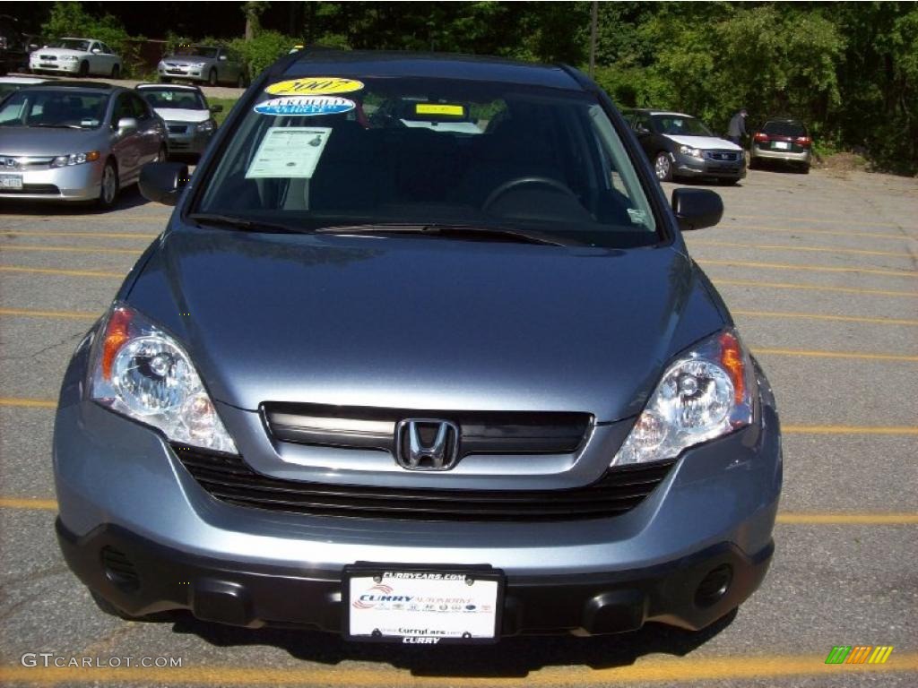 2007 CR-V LX 4WD - Glacier Blue Metallic / Gray photo #3