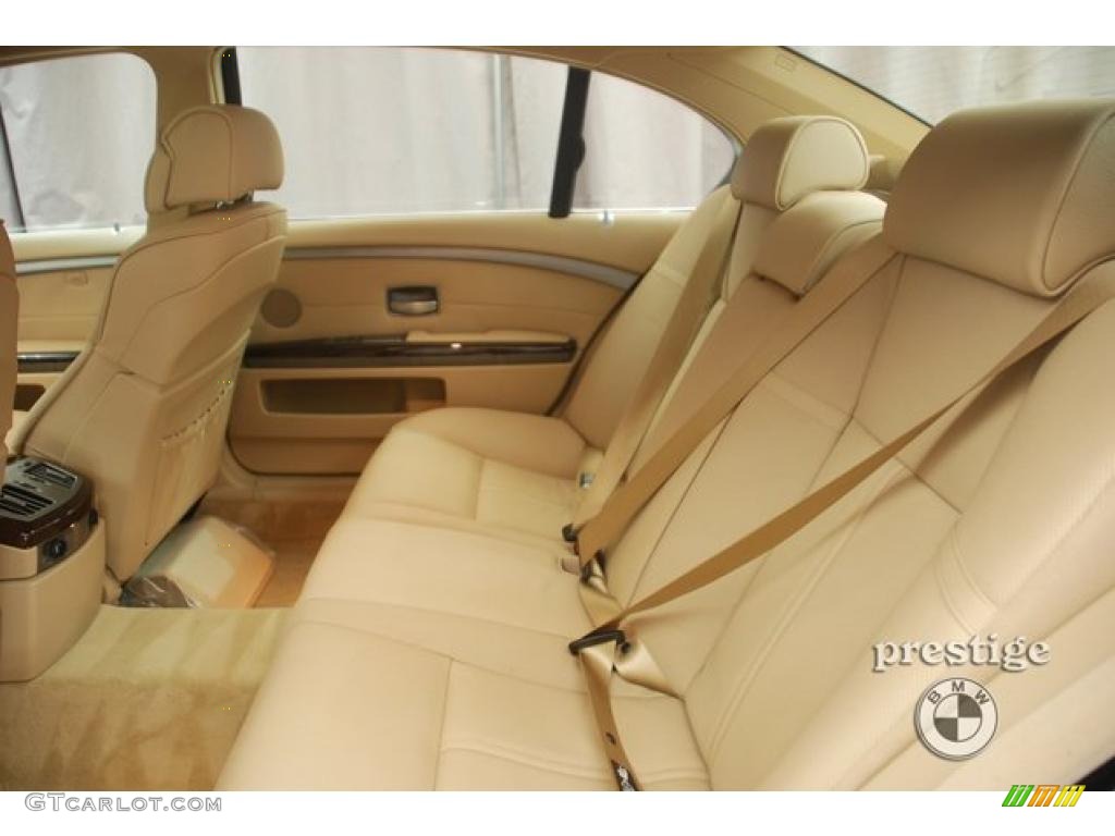 2008 7 Series 750Li Sedan - Monaco Blue Metallic / Beige photo #6