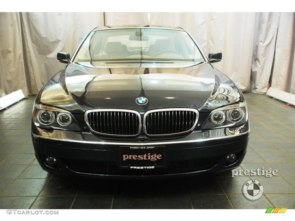 2008 7 Series 750Li Sedan - Monaco Blue Metallic / Beige photo #10