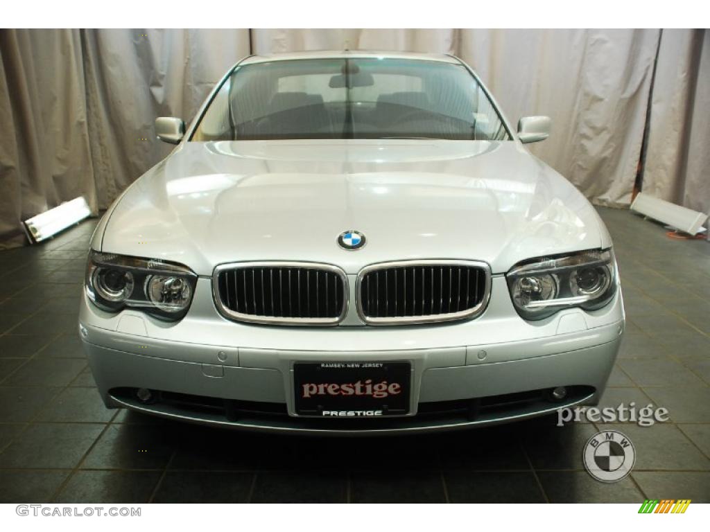 2003 7 Series 745i Sedan - Titanium Silver Metallic / Black/Black photo #11