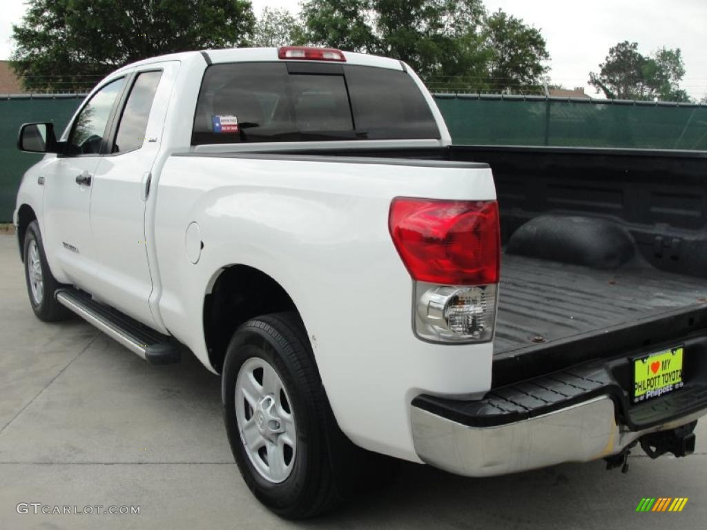 2008 Tundra SR5 Double Cab - Super White / Beige photo #5