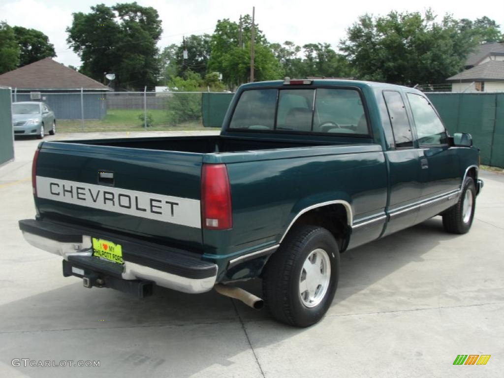1996 C/K C1500 Extended Cab - Emerald Green Metallic / Gray photo #3