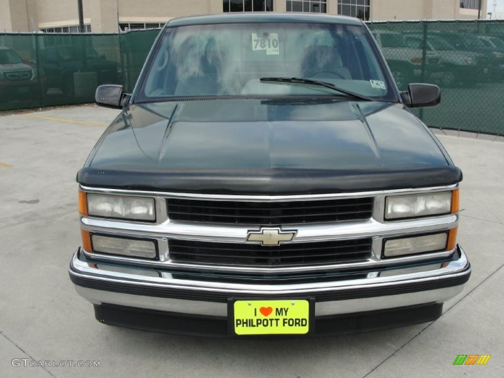 1996 C/K C1500 Extended Cab - Emerald Green Metallic / Gray photo #8