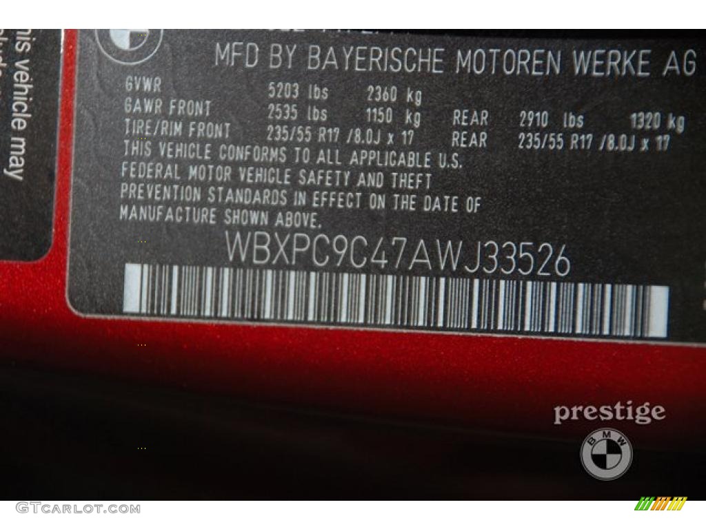 2010 X3 xDrive30i - Vermilion Red Metallic / Black photo #8