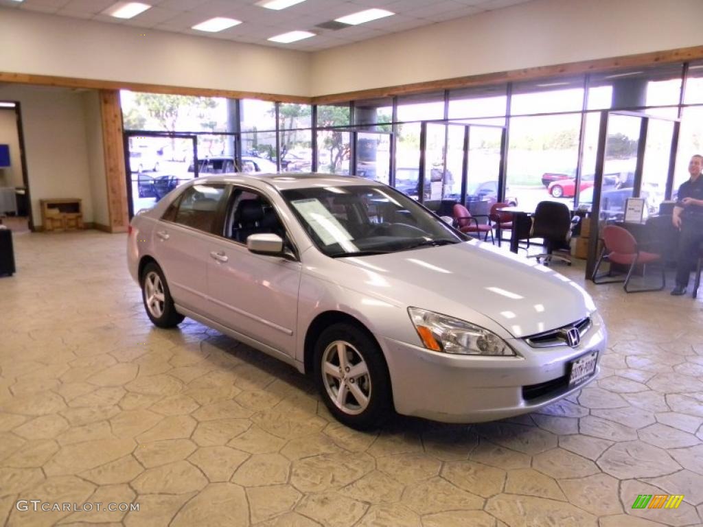2003 Accord EX-L Sedan - Satin Silver Metallic / Black photo #6