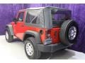 2009 Flame Red Jeep Wrangler X 4x4  photo #4