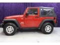 2009 Flame Red Jeep Wrangler X 4x4  photo #5