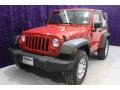 2009 Flame Red Jeep Wrangler X 4x4  photo #27