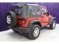 2009 Flame Red Jeep Wrangler X 4x4  photo #36