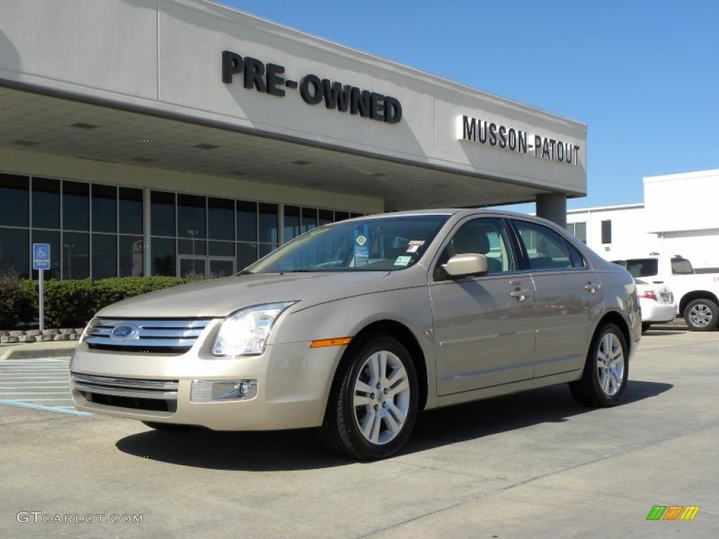 2008 Fusion SEL V6 - Dune Pearl Metallic / Medium Light Stone photo #1