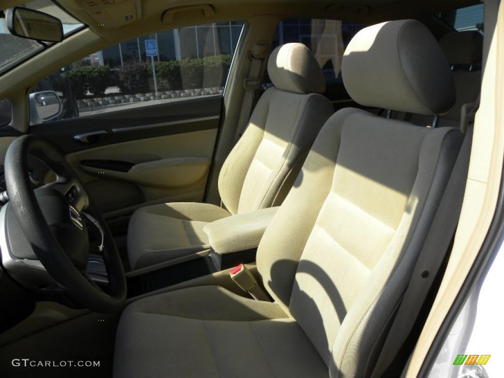 2007 Civic EX Sedan - Taffeta White / Ivory photo #9