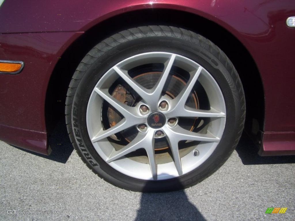 2004 9-3 Aero Sedan - Merlot Red Metallic / Parchment photo #12