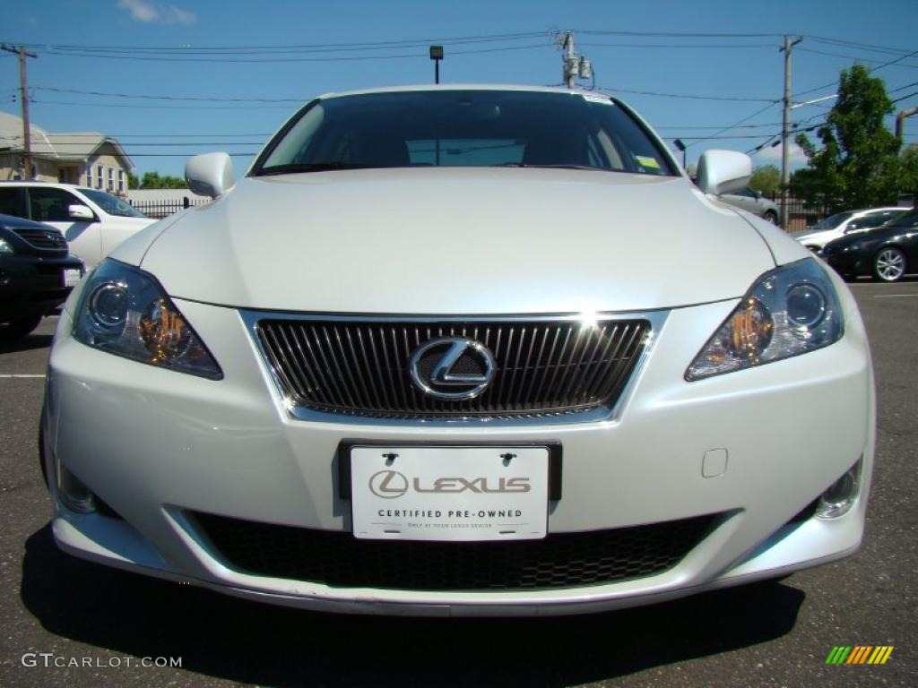 2008 IS 250 AWD - Glacier Frost Pearl / Black photo #2