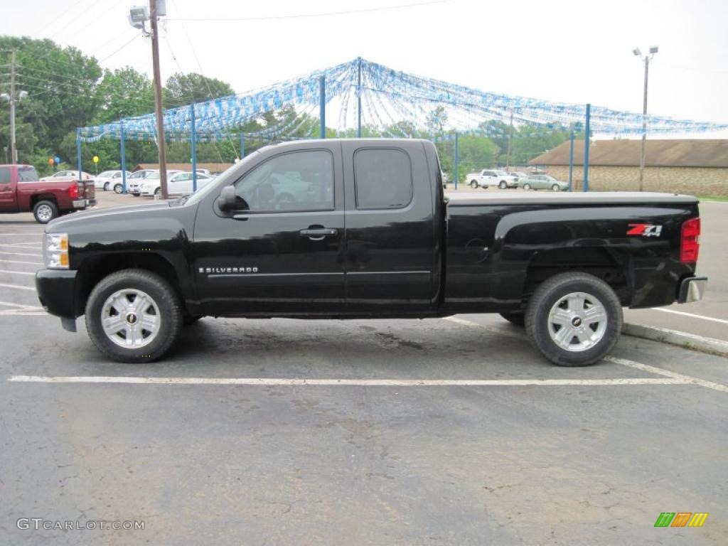 2008 Silverado 1500 LT Extended Cab 4x4 - Black / Ebony photo #1