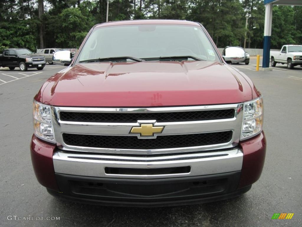 2009 Silverado 1500 LT Crew Cab - Deep Ruby Red Metallic / Dark Titanium photo #5