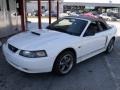 2001 Oxford White Ford Mustang GT Convertible  photo #17