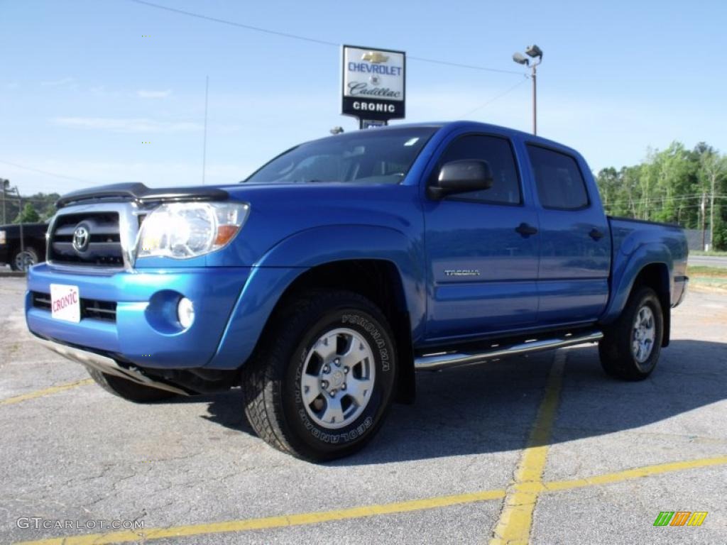 2005 Tacoma PreRunner Double Cab - Speedway Blue / Graphite Gray photo #1