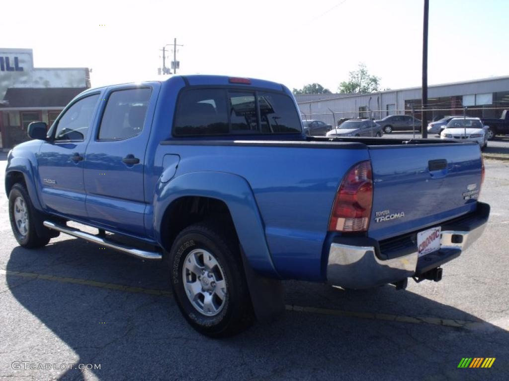 2005 Tacoma PreRunner Double Cab - Speedway Blue / Graphite Gray photo #3