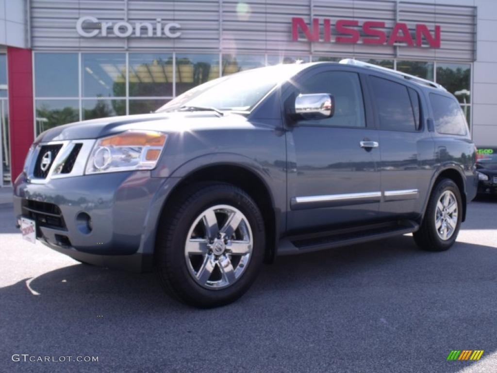 Lakeshore Slate Blue Metallic Nissan Armada