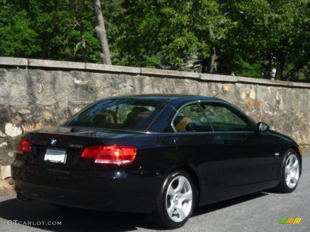 2008 3 Series 328i Convertible - Black Sapphire Metallic / Saddle Brown/Black photo #3