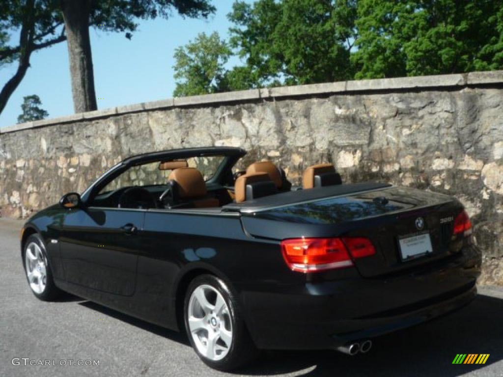 2008 3 Series 328i Convertible - Black Sapphire Metallic / Saddle Brown/Black photo #4
