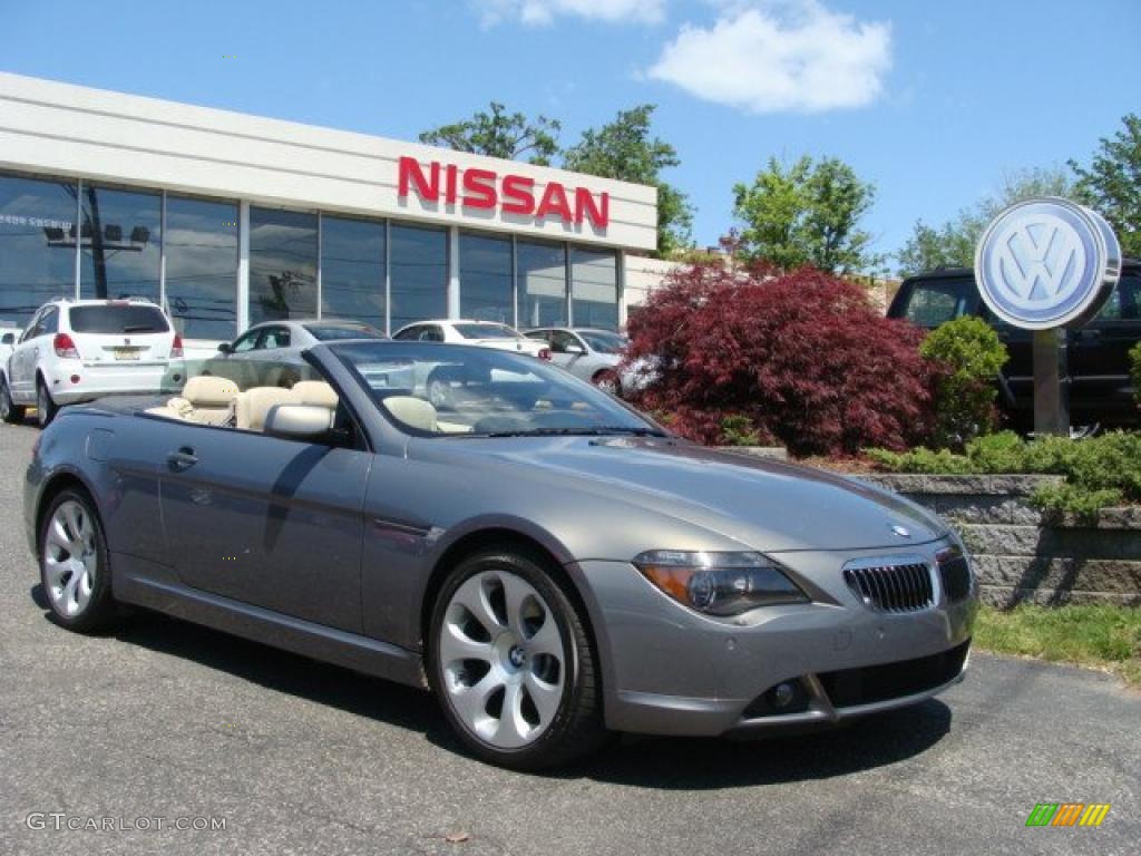 2007 6 Series 650i Convertible - Silver Grey Metallic / Cream Beige photo #1