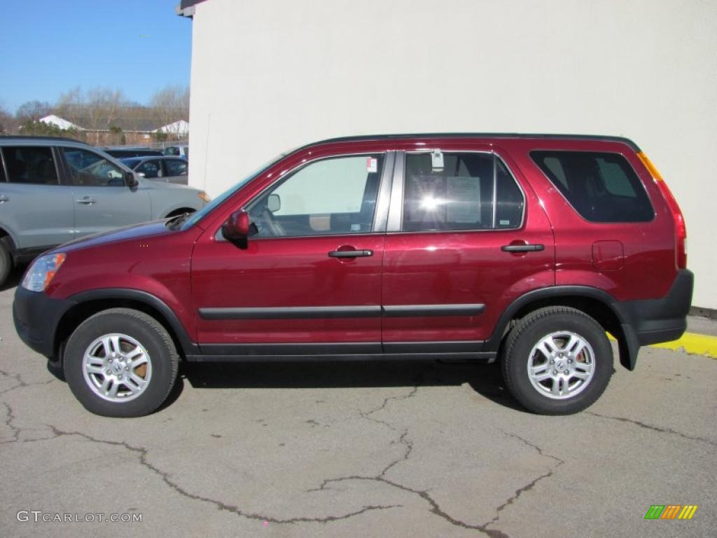 2003 CR-V EX 4WD - Chianti Red Pearl / Saddle photo #2