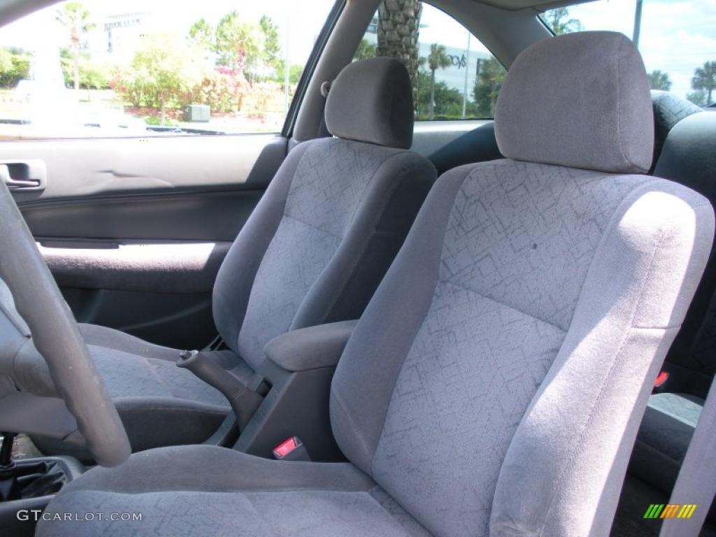 2000 Civic EX Coupe - Clover Green Pearl / Gray photo #11