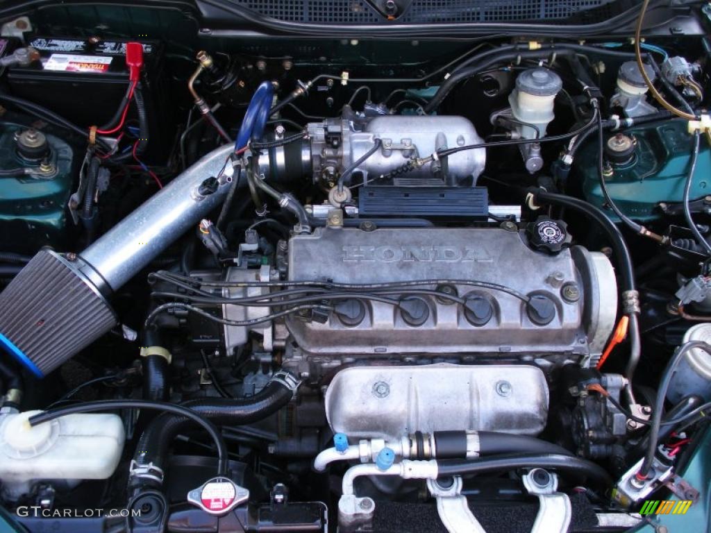 2000 Civic EX Coupe - Clover Green Pearl / Gray photo #24