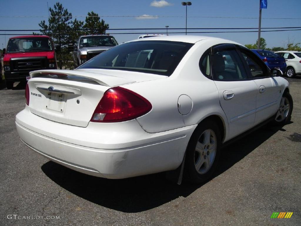 2001 Taurus SEL - Vibrant White / Medium Parchment photo #5