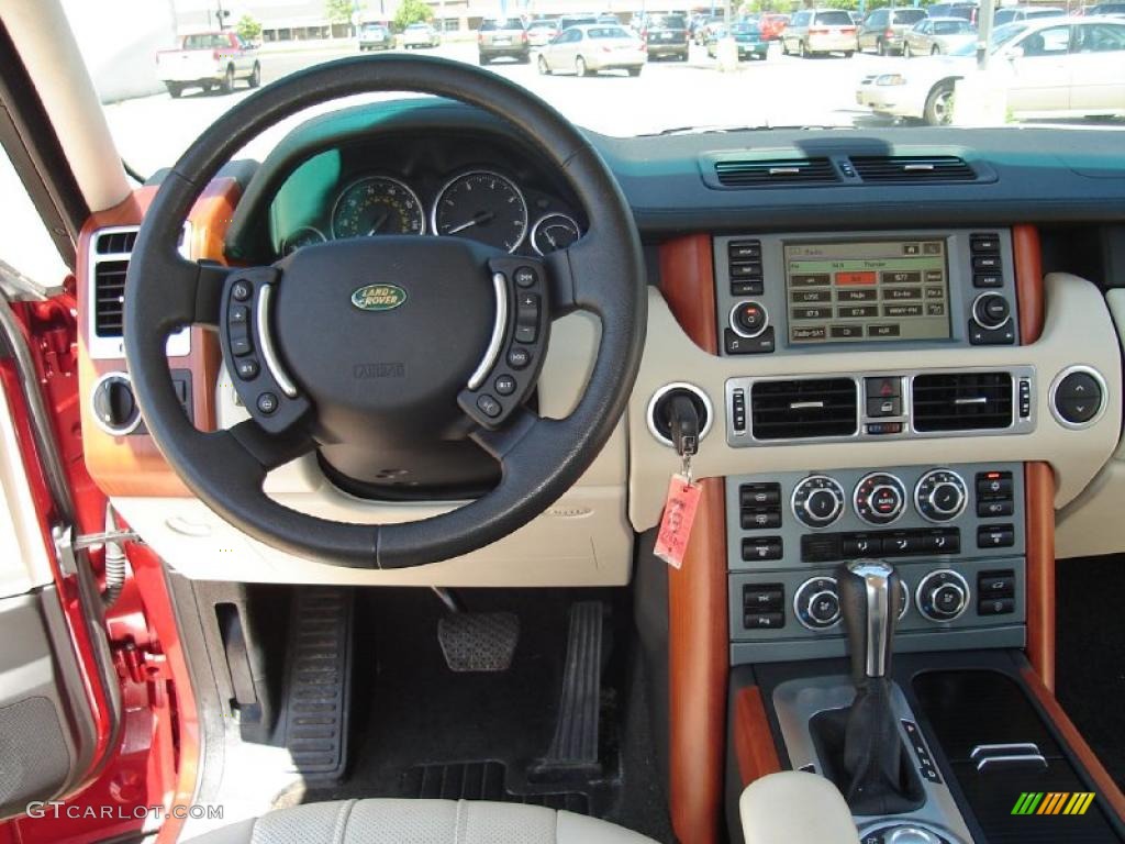 2008 Range Rover V8 HSE - Rimini Red Metallic / Ivory photo #18