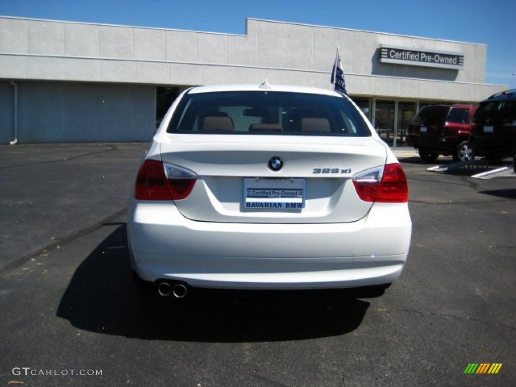 2008 3 Series 328xi Sedan - Alpine White / Terra Dakota Leather photo #4