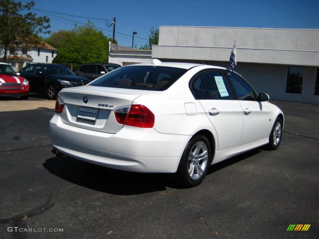 2008 3 Series 328xi Sedan - Alpine White / Terra Dakota Leather photo #5
