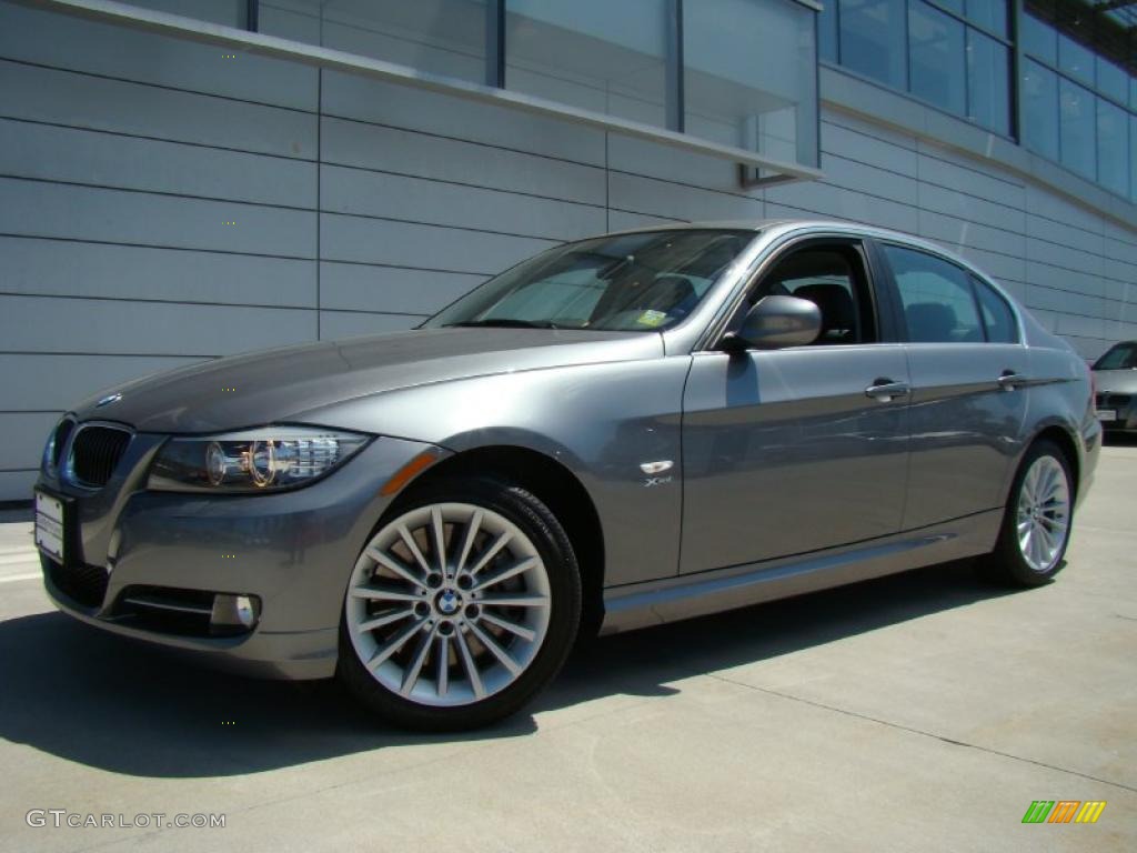 2010 3 Series 335i xDrive Sedan - Space Gray Metallic / Black photo #1