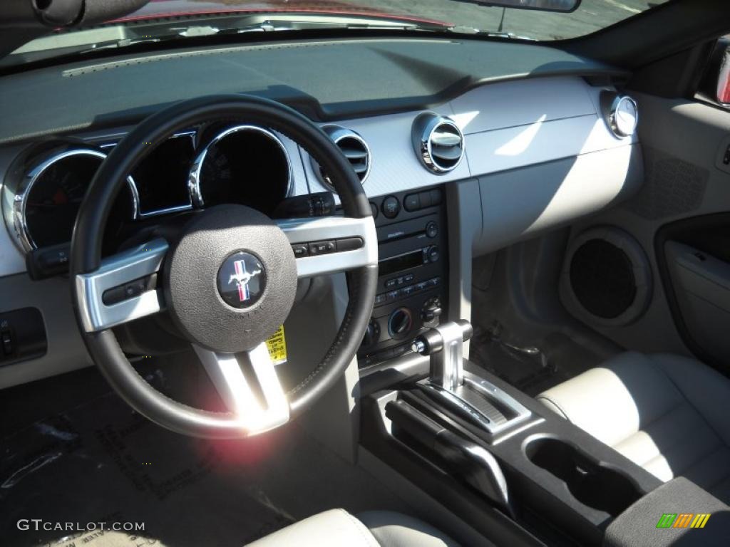 2007 Mustang GT Premium Convertible - Redfire Metallic / Light Graphite photo #7