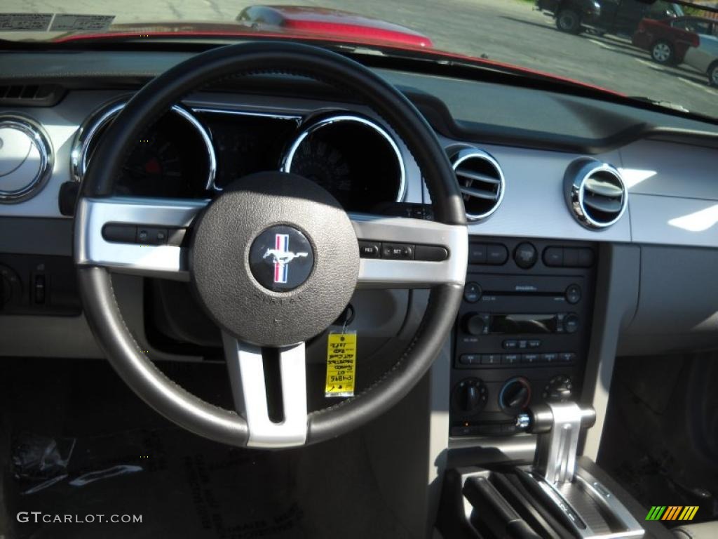 2007 Mustang GT Premium Convertible - Redfire Metallic / Light Graphite photo #10